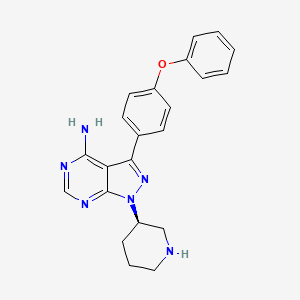 molecular formula C22H22N6O B560023 (Rac)-IBT6A CAS No. 1022150-12-4