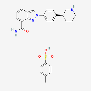 molecular formula C19H20N4O  C7H8O3S B560026 Niraparib tosylate CAS No. 1038915-73-9