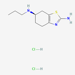 molecular formula C10H18ClN3S B560027 Dexpramipexole dihydrochloride CAS No. 104632-27-1