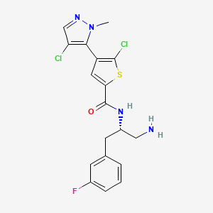 molecular formula C18H17Cl2FN4OS B560028 Afuresertib CAS No. 1047644-62-1