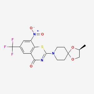 molecular formula C17H16F3N3O5S B560037 BTZ043 CAS No. 1161233-85-7