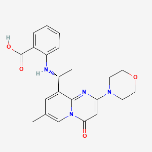 2-[[(1R)-1-[7-Methyl-2-(4-morpholinyl)-4-oxo-4H-pyrido[1,2-a]pyrimidin-9-yl]ethyl]amino]benzoic acid
