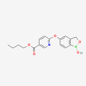 molecular formula C17H18BNO5 B560043 AN3199 
