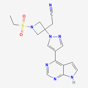 molecular formula C₁₆H₁₇N₇O₂S B560044 Baricitinib CAS No. 1187594-09-7
