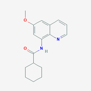 molecular formula C17H20N2O2 B5600447 N-(6-methoxy-8-quinolinyl)cyclohexanecarboxamide 