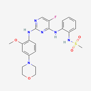 molecular formula C22H25FN6O4S B560049 CZC-25146 CAS No. 1191911-26-8
