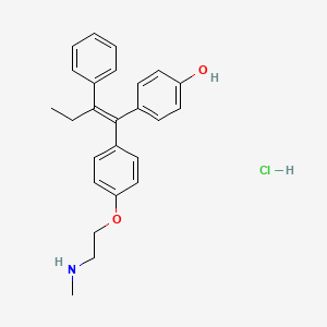 molecular formula C25H28ClNO2 B560051 Endoxifen E-isomer hydrochloride CAS No. 1197194-61-8