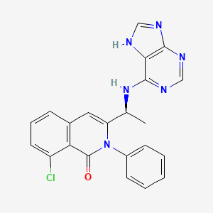 molecular formula C₂₂H₁₇ClN₆O B560053 Duvelisib CAS No. 1201438-56-3