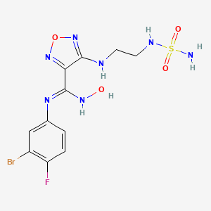 molecular formula C₁₁H₁₃BrFN₇O₄S B560056 Epacadostat CAS No. 1204669-58-8