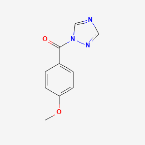 molecular formula C10H9N3O2 B5600612 1-(4-methoxybenzoyl)-1H-1,2,4-triazole 