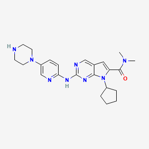 molecular formula C₂₃H₃₀N₈O B560063 Ribociclib CAS No. 1211441-98-3
