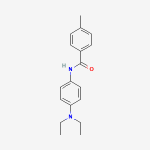 molecular formula C18H22N2O B5600641 N-[4-(diethylamino)phenyl]-4-methylbenzamide 