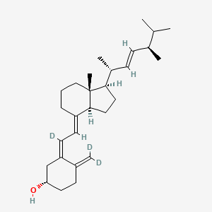 molecular formula C28H44O B560065 Vitamin D2 (6,19,19-d3) CAS No. 1217448-46-8