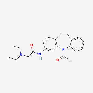 molecular formula C22H27N3O2 B5600664 N~1~-(5-acetyl-10,11-dihydro-5H-dibenzo[b,f]azepin-3-yl)-N~2~,N~2~-diethylglycinamide 