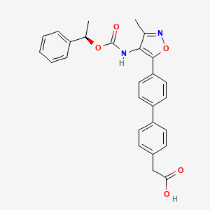 molecular formula C₂₇H₂₄N₂O₅ B560070 AM095 free acid CAS No. 1228690-36-5