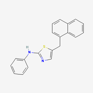 molecular formula C20H16N2S B5600720 5-(naphthalen-1-ylmethyl)-N-phenyl-1,3-thiazol-2-amine 