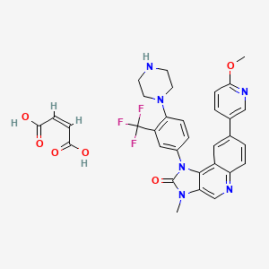molecular formula C₃₂H₂₉F₃N₆O₆ B560077 BGT-226 酒石酸盐 CAS No. 1245537-68-1