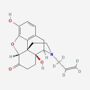 molecular formula C19H16D5NO4 B560081 纳洛酮 D5 CAS No. 1261079-38-2