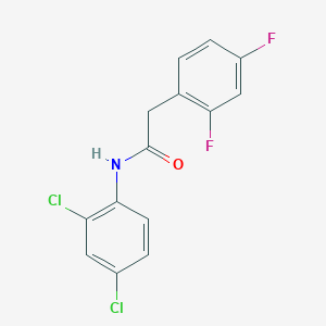 molecular formula C14H9Cl2F2NO B5600827 N-(2,4-dichlorophenyl)-2-(2,4-difluorophenyl)acetamide 