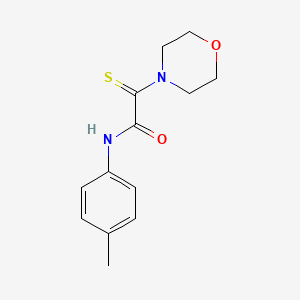 molecular formula C13H16N2O2S B5600841 N-(4-methylphenyl)-2-(4-morpholinyl)-2-thioxoacetamide 