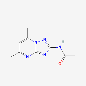 molecular formula C9H11N5O B5600863 N-(5,7-dimethyl[1,2,4]triazolo[1,5-a]pyrimidin-2-yl)acetamide 