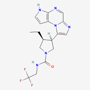 molecular formula C₁₇H₁₉F₃N₆O B560087 Upadacitinib CAS No. 1310726-60-3