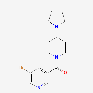 B560091 (5-Bromopyridin-3-yl)(4-(pyrrolidin-1-yl)piperidin-1-yl)methanone CAS No. 1314241-44-5