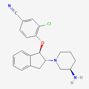 molecular formula C21H22ClN3O B560094 SAR7334 