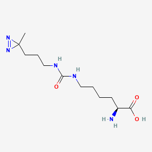 molecular formula C12H23N5O3 B560096 DiZPK 