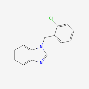 molecular formula C15H13ClN2 B5601033 1-(2-chlorobenzyl)-2-methyl-1H-benzimidazole 