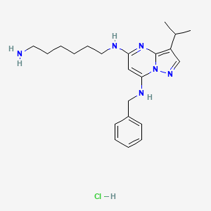 molecular formula C22H33ClN6 B560122 BS-181 hydrochloride CAS No. 1397219-81-6