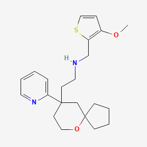 molecular formula C22H30N2O2S B560123 TRV130 (Racemate) CAS No. 1401028-25-8