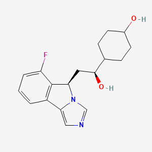 molecular formula C18H21FN2O2 B560127 Ido-IN-8 CAS No. 1402837-77-7
