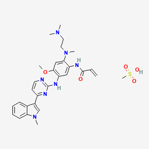 molecular formula C₂₉H₃₇N₇O₅S B560134 Osimertinib mesylate CAS No. 1421373-66-1