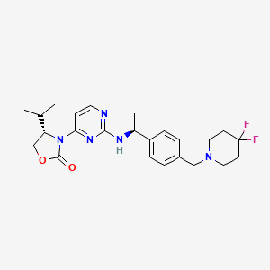 molecular formula C24H31F2N5O2 B560135 Mutant IDH1-IN-2 