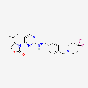 molecular formula C24H31F2N5O2 B560135 Mutant IDH1-IN-2 CAS No. 1429176-69-1
