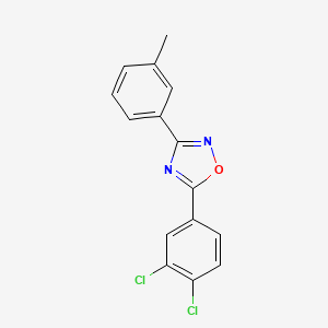 molecular formula C15H10Cl2N2O B5601352 5-(3,4-dichlorophenyl)-3-(3-methylphenyl)-1,2,4-oxadiazole 