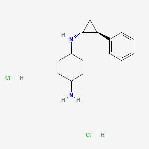 molecular formula C₁₅H₂₄Cl₂N₂ B560137 ORY-1001(trans) CAS No. 1431326-61-2