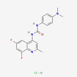 molecular formula C19H19ClF2N4O B560138 SB-408124 Hydrochloride CAS No. 1431697-90-3