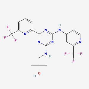 molecular formula C₁₉H₁₇F₆N₇O B560146 Enasidenib CAS No. 1446502-11-9