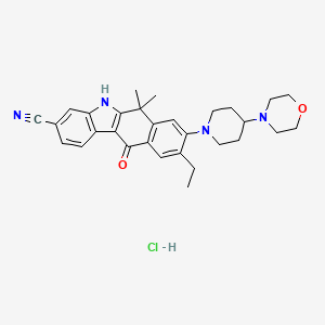 molecular formula C30H35ClN4O2 B560147 盐酸阿来替尼 CAS No. 1256589-74-8