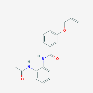 molecular formula C19H20N2O3 B5601511 N-(2-acetamidophenyl)-3-(2-methylprop-2-enoxy)benzamide 