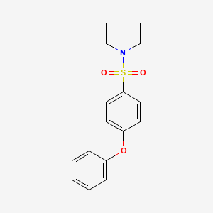 molecular formula C17H21NO3S B5601549 N,N-diethyl-4-(2-methylphenoxy)benzenesulfonamide 
