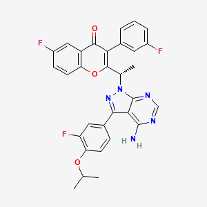 molecular formula C₃₁H₂₄F₃NO₃ B560156 恩布妥昔单抗 CAS No. 1532533-67-7