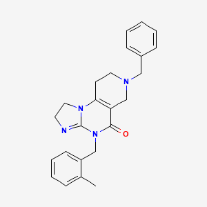 7-Benzyl-4-(2-methylbenzyl)-1,2,6,7,8,9-hexahydroimidazo[1,2-A]pyrido[3,4-E]pyrimidin-5(4H)-one
