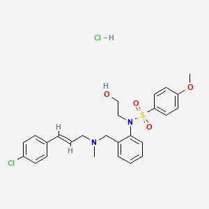 molecular formula C26H30Cl2N2O4S B560180 KN-93 hydrochloride 
