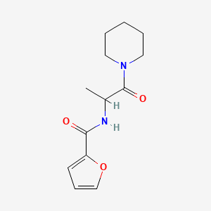 molecular formula C13H18N2O3 B5601836 N-[1-methyl-2-oxo-2-(1-piperidinyl)ethyl]-2-furamide 