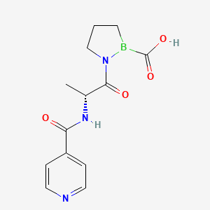 N-(Pyridine-4-carbonyl)-(R)-alaninyl-(R)-boroproline