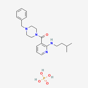 molecular formula C22H33N4O5P B560193 Nsi-189 phosphate CAS No. 1270138-41-4