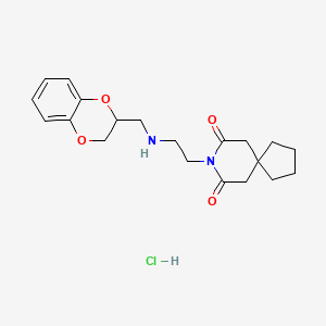 molecular formula C20H27ClN2O4 B560196 Binospirone hydrochloride 